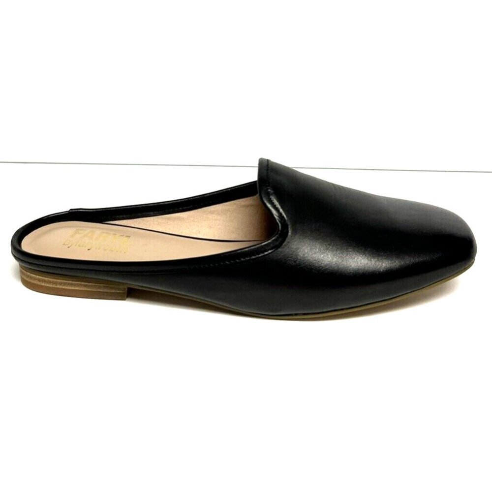 FarylRobin Women's Moka, Black Slip-On Flats, Size 8 M
